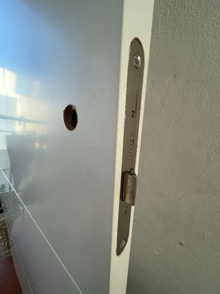 Puerta Brico Depót Blanca Madera Maciza