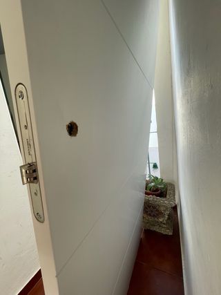 Puerta Brico Depót Blanca Madera Maciza