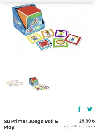 Juguete Dado de peluche con tarjetas educativas 18