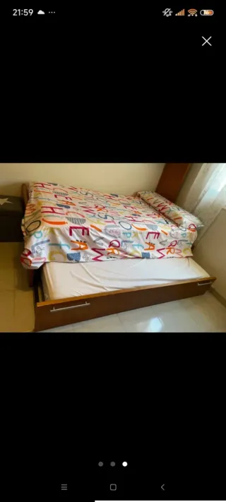 Cama nido madera y tela