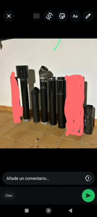 Tubos Estufa Leña 150mm