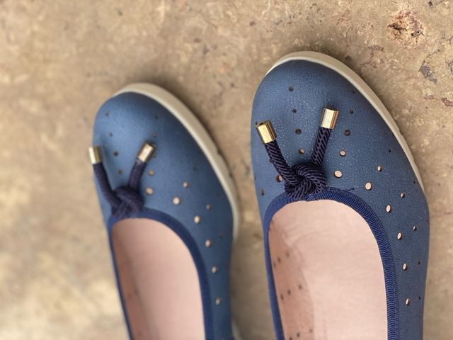 Zapatos planos Nature azules