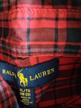 Camisa Polo Ralph Lauren cuadros XL