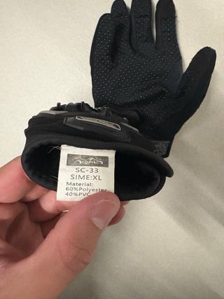 Guantes Moto Verano Negros