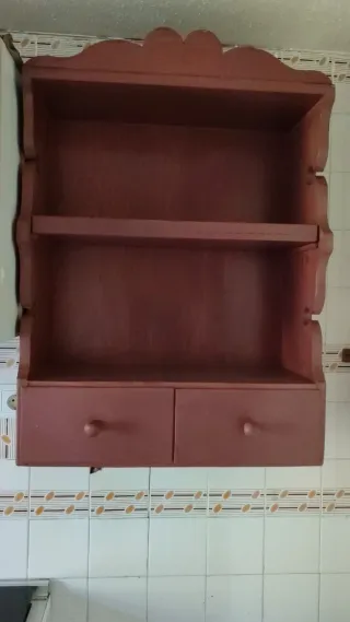 Alacena cocina madera antigua