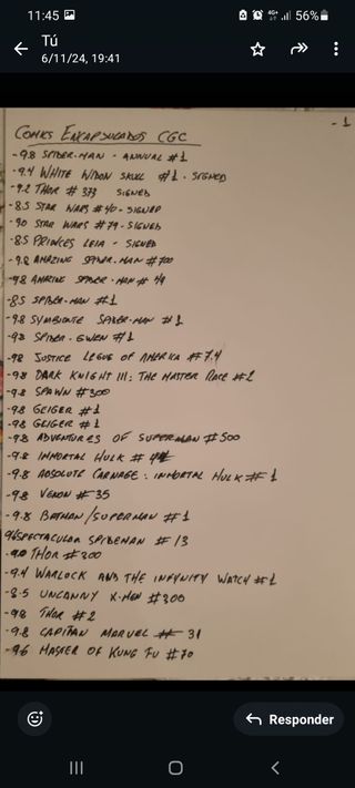 Lote 58 comics encapsulados