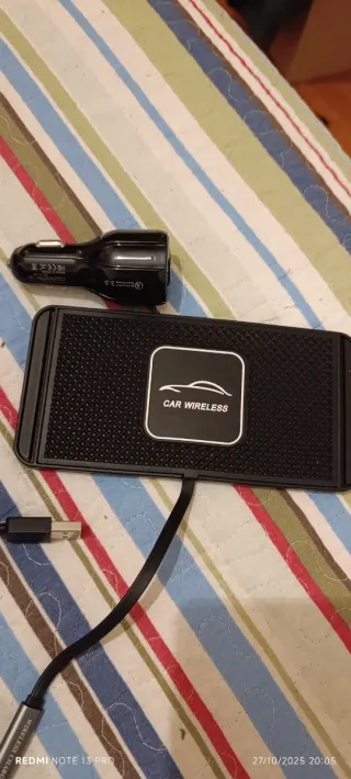 Cargador Inalámbrico Coche + Adaptador