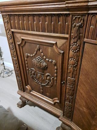 Aparador Vitrina Roble 1910 2.40m