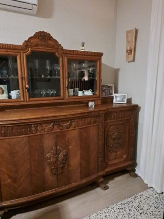 Aparador Vitrina Roble 1910 2.40m