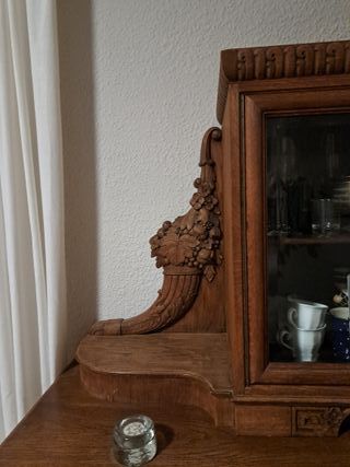 Aparador Vitrina Roble 1910 2.40m