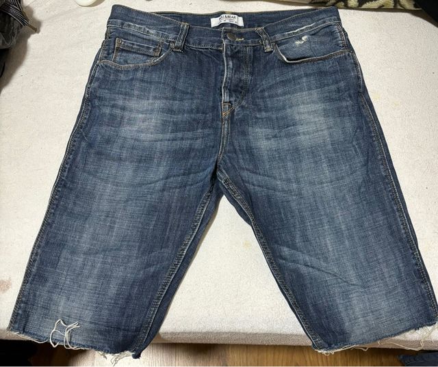 Pull&Bear Pantalón Corto Azul Talla 40