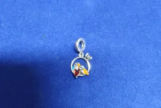 Charm Pareja Pájaros Corazón pulsera Pandora plata