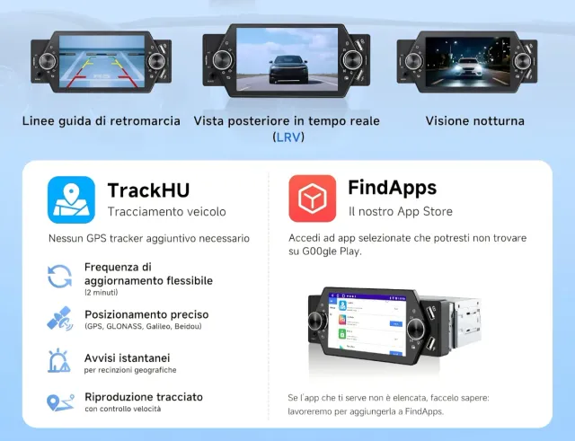 ATOTOZONE Autoradio Android 1Din 5" CarPlay 2+32GB