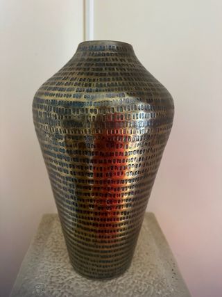 Conjunto 3 Vasos Metal Dourado/Cinza