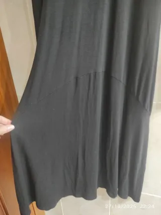Vestido negro gótico manga larga
