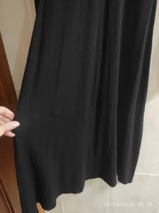Vestido negro gótico manga larga