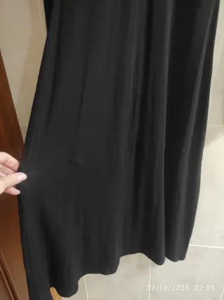 Vestido negro gótico manga larga