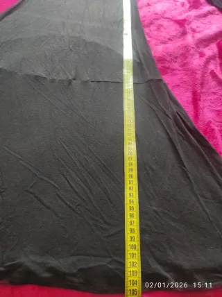 Vestido negro gótico manga larga