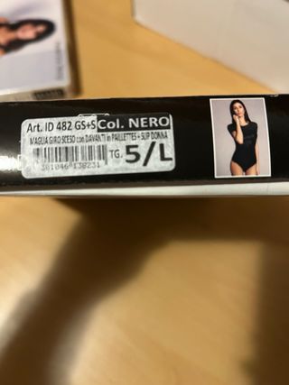 Completo intimo nero taglia 5/L