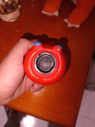 Hucha elefante roja con flores