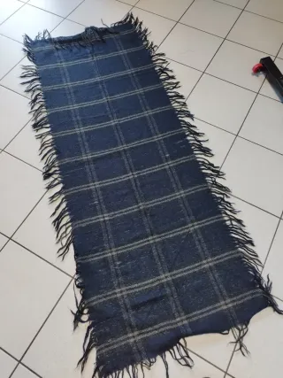 Sciarpa grande unisex blu e grigia