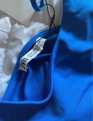 Top Zara Azul Talla M