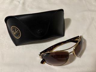 Gafas de sol Ray-Ban mujer marrones y doradas