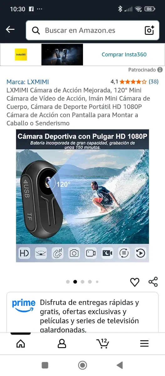 Cámara de Acción LXMIMI 1080P