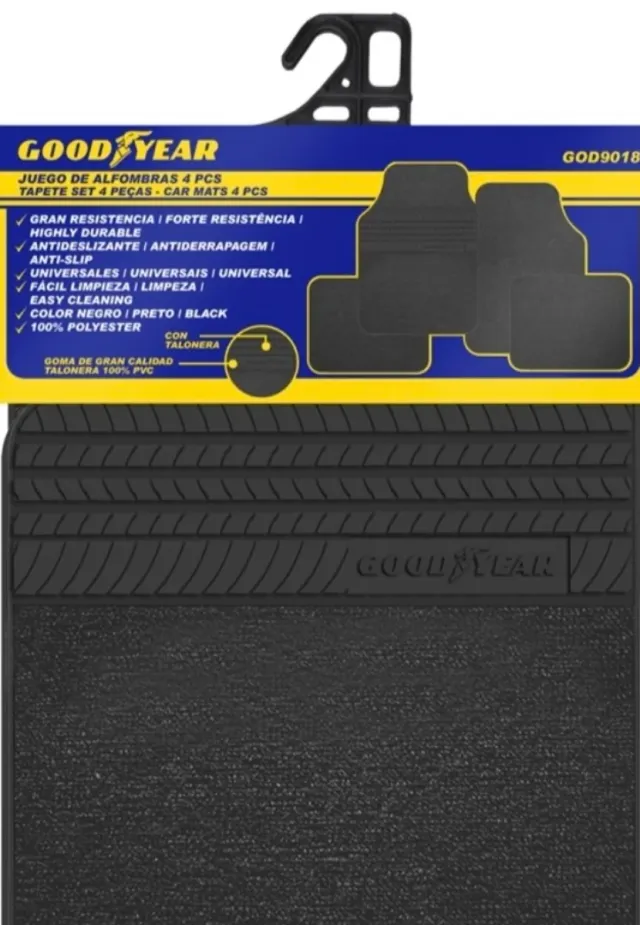 Juego 4 Alfombrillas Goodyear Universales