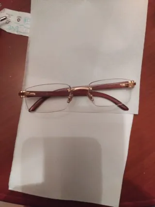 Gafas Cartier Bañadas en Oro