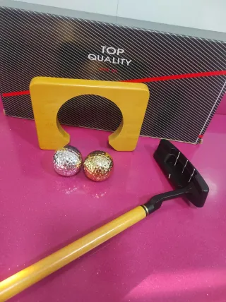 Juego de golf portátil con estuche