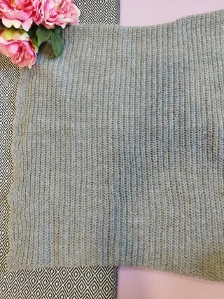 Scaldacollo in lana grigio