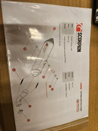 Escape SCORPION Red Power V-Strom 1000