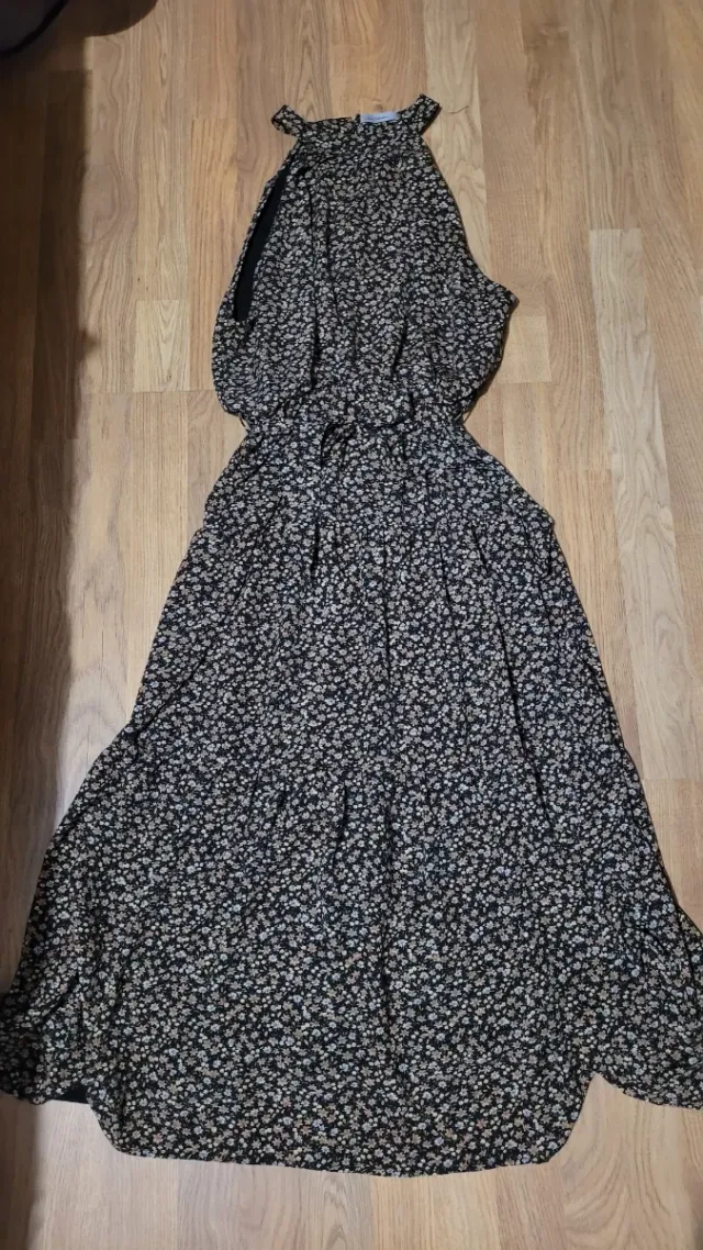 Vestido largo estampado floral