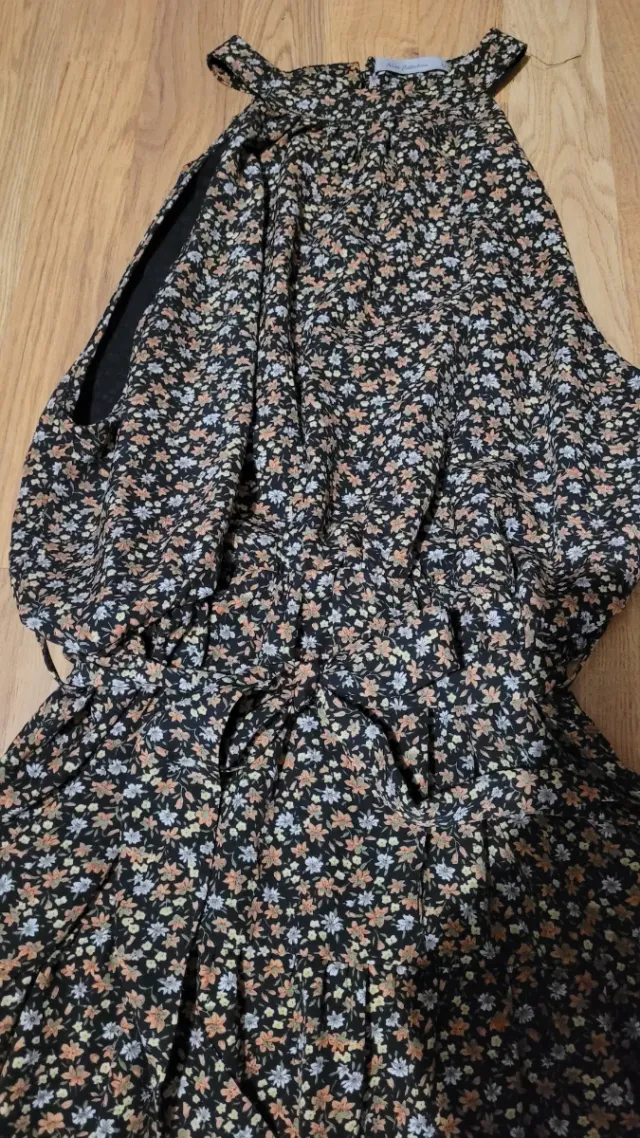 Vestido largo estampado floral