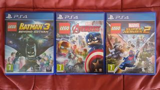 PS4: 3 Giochi Lego Batman, Avengers, Marvel