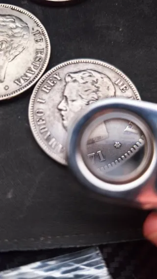 11 Monedas 5 Pesetas Plata Amadeo I (1871)