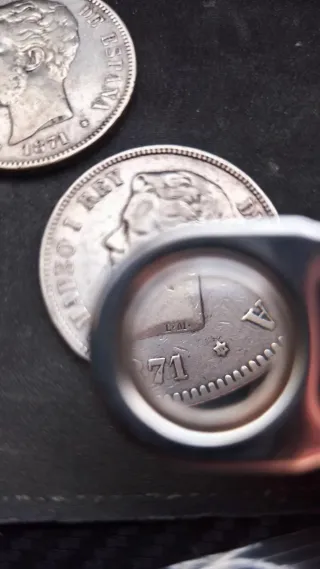 11 Monedas 5 Pesetas Plata Amadeo I (1871)