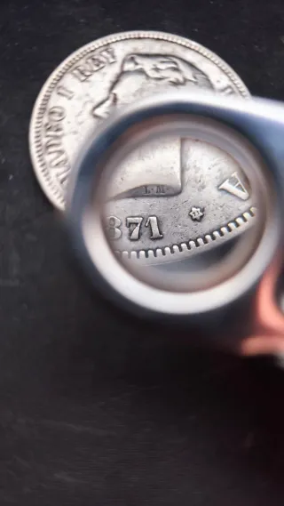 11 Monedas 5 Pesetas Plata Amadeo I (1871)