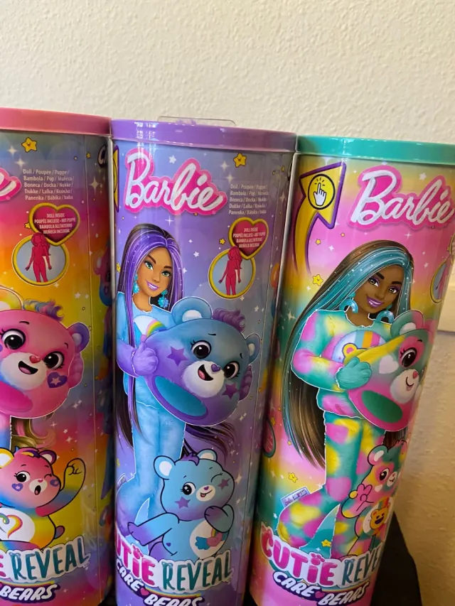 3x Barbie Cutie Reveal Care Bears