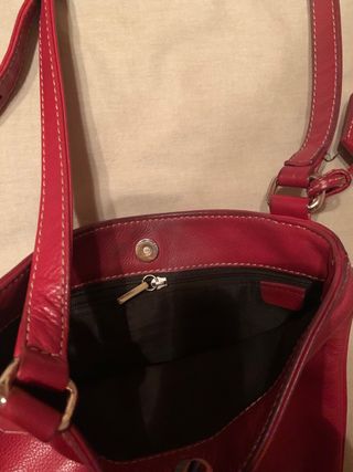 Bolso Purificación García Piel Rojo