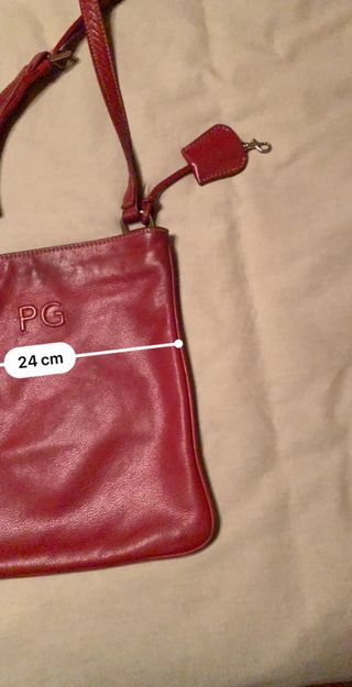 Bolso Purificación García Piel Rojo