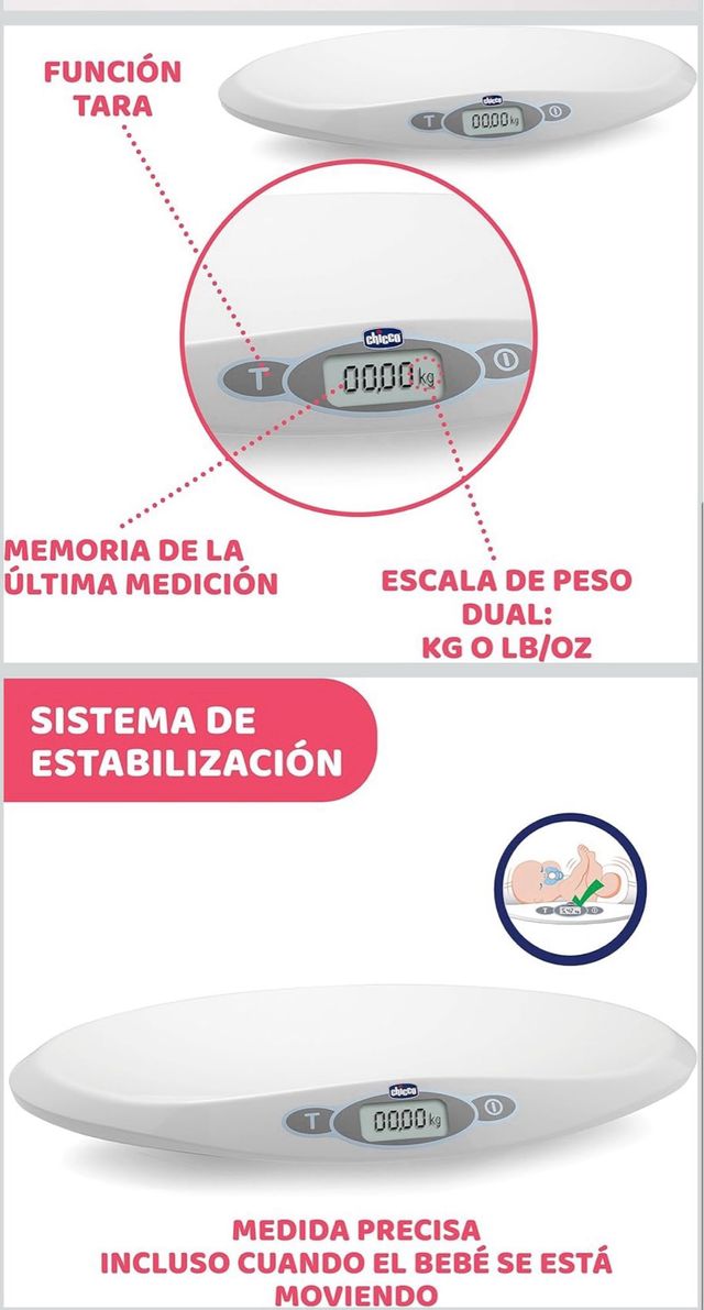 Báscula electrónica Chicco para bebés