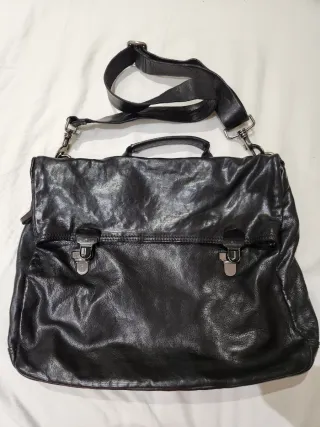 Borsa in pelle nera