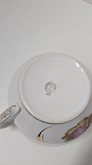 Orinal antiguo porcelana La Cartuja de Sevilla