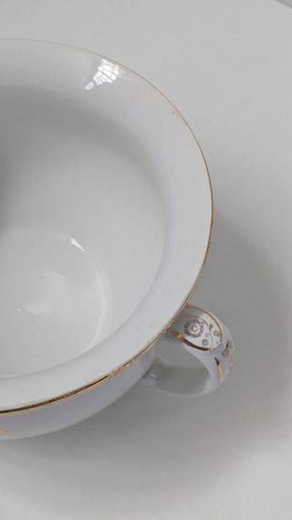 Orinal antiguo porcelana La Cartuja de Sevilla