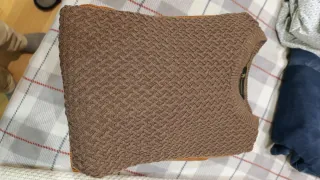 Jersey de punto marrón