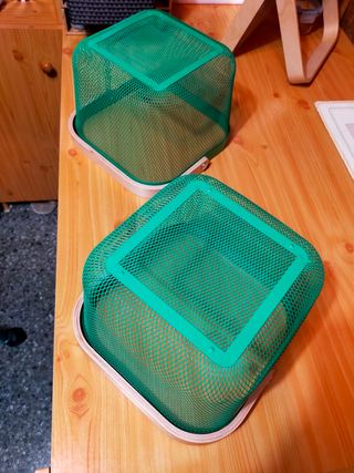 Dúo Preciosas Cestas Verdes RISATORP NUEVAS
