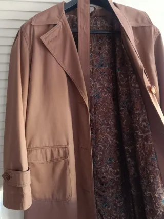 Gabardina Marrón Talla 46