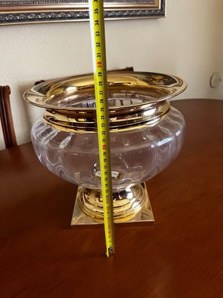 Jarrón de cristal VISD'OR dorado